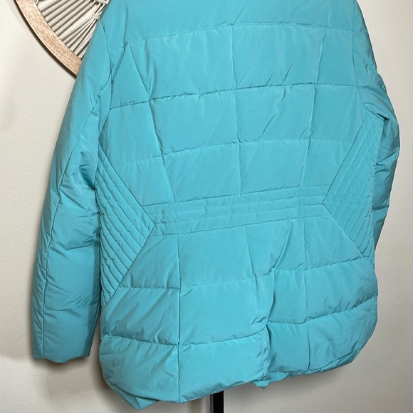Lands' End Regular Comfort Stretch Mixed Quilted Down Coat woman’s XL NWT - Picture 14 of 15